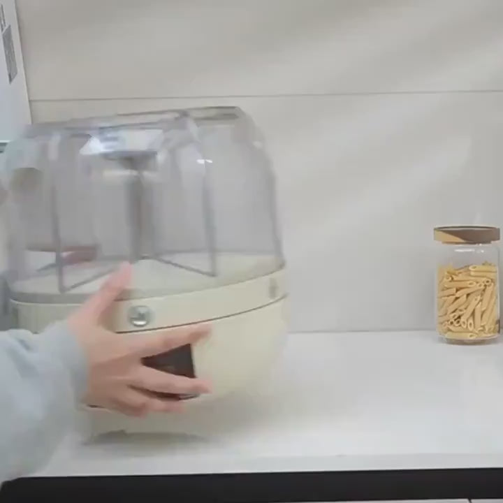 Roterande förvaringsbehållare för torrvaror